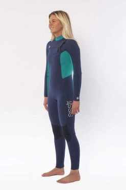 Womens Women's Sisstrevolution 4/3mm Seven Seas Chest Zip Fullsuit