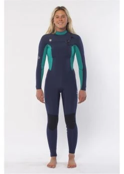 Womens Women's Sisstrevolution 4/3mm Seven Seas Chest Zip Fullsuit