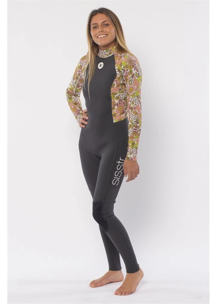 Womens Women's Sisstrevolution Summer Seas 3/2mm Back Zip Fullsuit 9 Womens Women's Sisstrevolution Summer Seas 3/2mm Back Zip Fullsuit