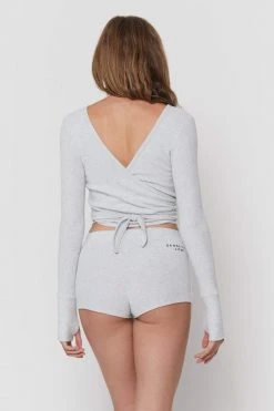 Spiritual Gangster Ballet Rib Wrap Sweater 10 Spiritual Gangster Ballet Rib Wrap Sweater