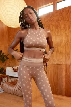 Spiritual Gangster High Neck Jacquard Seamless Bra Womens 11 Spiritual Gangster High Neck Jacquard Seamless Bra Womens