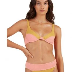 Billabong Hi Life Paneled Bra Bikini Top Womens