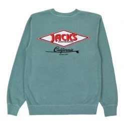 Jack's Surfboards Cal Diamond Pigment Crewneck Sweatshirt '21 Mens
