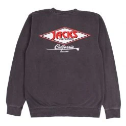 Jack's Surfboards Cal Diamond Pigment Crewneck Sweatshirt'21 Mens