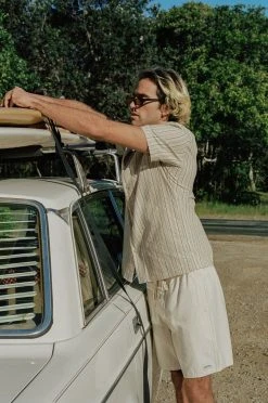 Rhythm Vacation Stripe S/S Shirt Mens