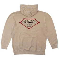 Jack's Surfboards Mens Retro Lam Pigment Pullover Hoodie
