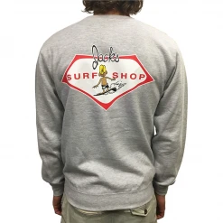 Jack's Surfboards Mens Little Dude Crewneck Sweatshirt
