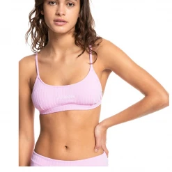 Quiksilver Logo Scoop Bralette Swim Top