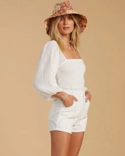 Womens Salty Blonde X Billabong Low Down Corduroy Shorts