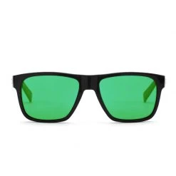 Otis Eyewear Life On Mars (Black Matte/Mirror Green Polar) Mens