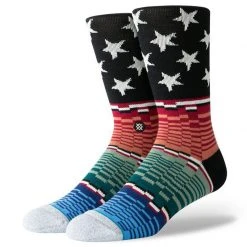 Stance Americana Glitch Classic Crew Sock Mens