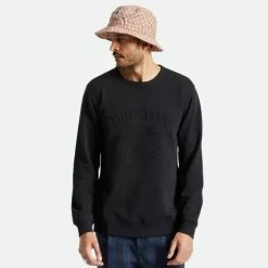 Brixton Lion Crest Crew Sweater Mens