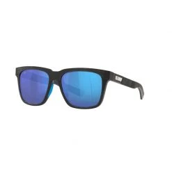 Costa Mens Pescador Sunglasses (Net Gray With Blue Rubber/Blue Mirror - Polarized)