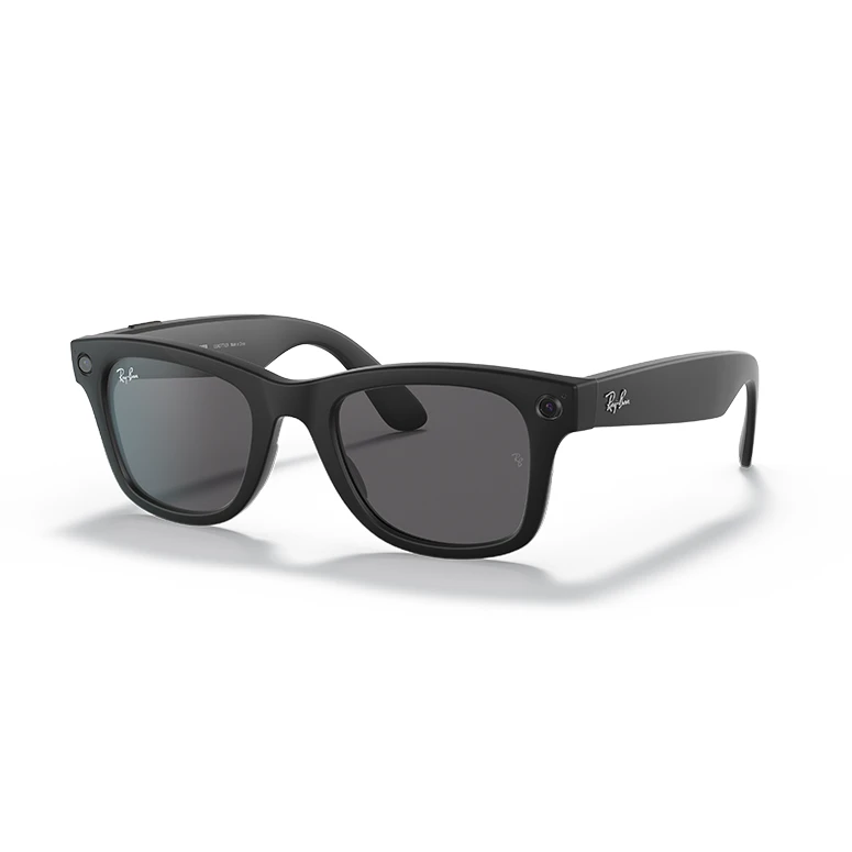 RW4002 Ray-Ban Stories Wayfarer Sunglasses In Matte Black W/ Dark Grey 3 RW4002 Ray-Ban Stories Wayfarer Sunglasses In Matte Black W/ Dark Grey