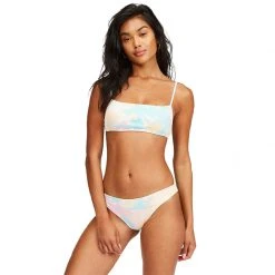 Billabong Womens Rainbow Tide Square Bralette Bikini Top