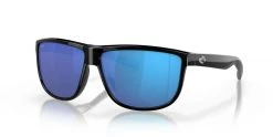 Costa Mens Rincondo Sunglasses (Shiny Black/Blue Mirror - Polarized)