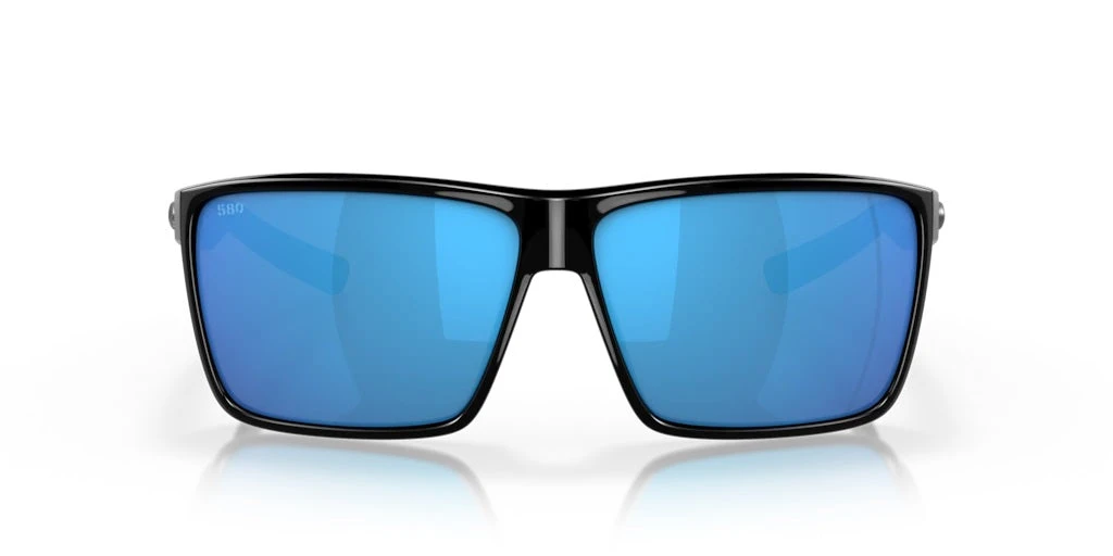 Costa Rincon Sunglasses (Shiny Black/Blue Mirror - Polarized) Mens 4 Costa Rincon Sunglasses (Shiny Black/Blue Mirror - Polarized) Mens