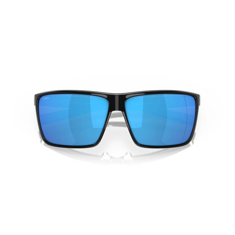 Costa Rincon Sunglasses (Shiny Black/Blue Mirror - Polarized) Mens 7 Costa Rincon Sunglasses (Shiny Black/Blue Mirror - Polarized) Mens