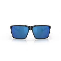 Costa Rincon Sunglasses (Matte Black/Blue Mirror - Polarized/Polycarbonate) Mens