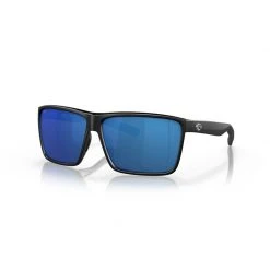 Costa Rincon Sunglasses (Matte Black/Blue Mirror - Polarized/Polycarbonate) Mens