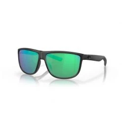 Costa Rincondo Sunglasses (Matte Smoke Crystal/Green Mirror - Polarized) Mens