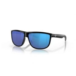 Costa Mens Rincondo Sunglasses (Shiny Black/Blue Mirror - Polarized)