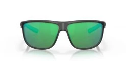Costa Rincondo Sunglasses (Matte Smoke Crystal/Green Mirror - Polarized) Mens