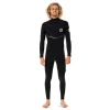 Rip Curl Mens E-Bomb 4/3mm Chest Zip Fullsuit
