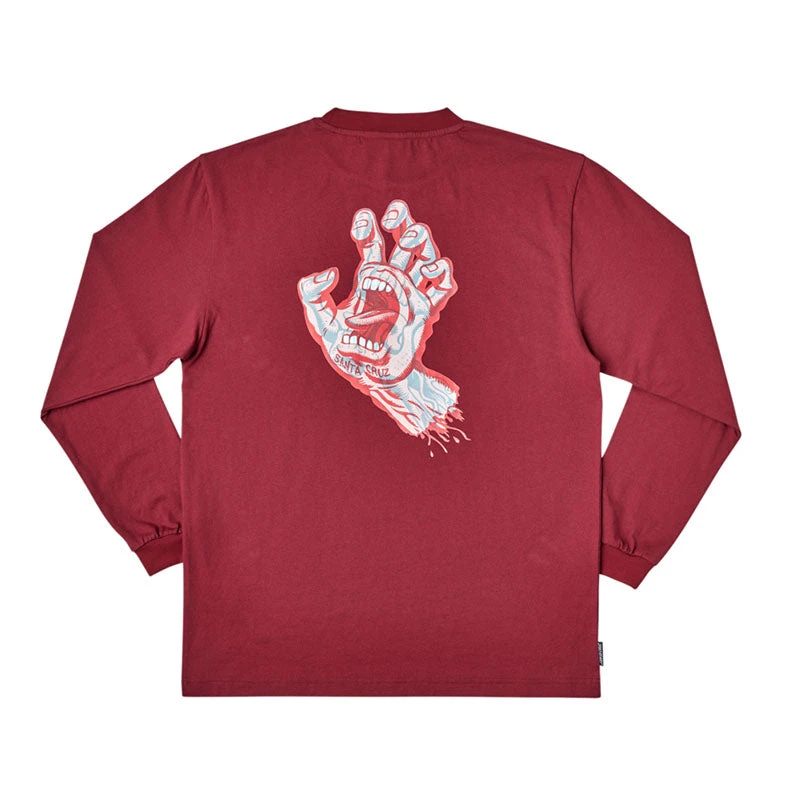 Santa Cruz Mens Decoder Hand L/S Pocket T-Shirt 3 Santa Cruz Mens Decoder Hand L/S Pocket T-Shirt