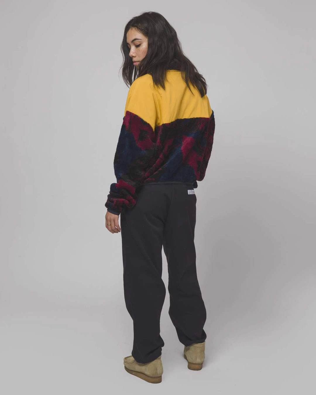 HUF Women's Sativa Sherpa Pullover Womens 7 HUF Women's Sativa Sherpa Pullover Womens