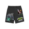 HUF Mens Men's Smash Up Fleece Shorts