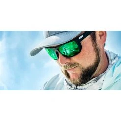 Costa Santiago Sunglasses (Net Black/Blue Mirror - Polarized)