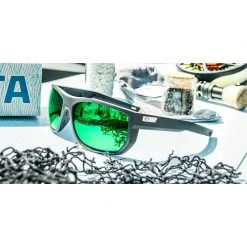 Costa Santiago Sunglasses (Net Black/Blue Mirror - Polarized)