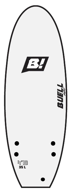 Buell Foamie 4'10 Softboard Surf 5 Buell Foamie 4'10 Softboard Surf