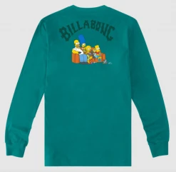 Kids Boys' (10-16) The Simpsons X Billabong Family Couch Organic LS Tee