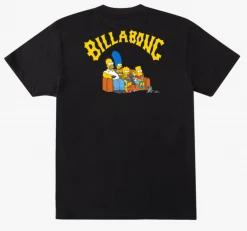 The Simpsons X Billabong Family Couch Organic Short Sleeve T-Shirt Mens