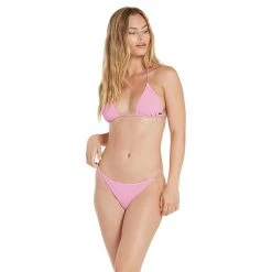 Volcom Simply Mesh Triangle Bikini Top Womens
