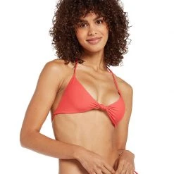 Volcom Womens Simply Seamless Triangle Bikini Top