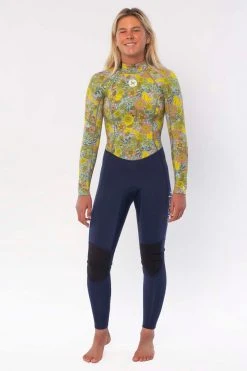 Womens Women's Sisstrevolution Summer Seas 3/2mm Back Zip Fullsuit