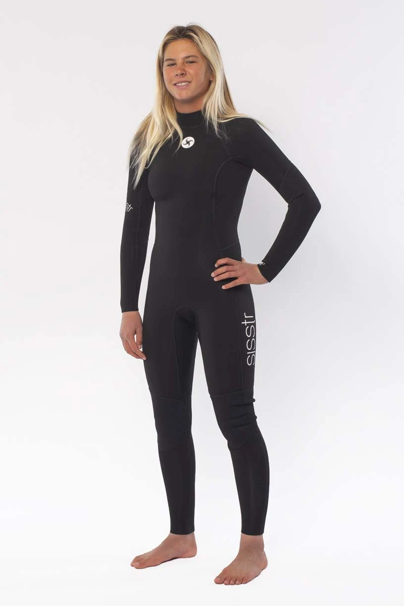 Womens Women's Sisstrevolution Summer Seas 3/2mm Back Zip Fullsuit 11 Womens Women's Sisstrevolution Summer Seas 3/2mm Back Zip Fullsuit