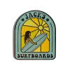Jack's Surfboards Home Stained Glass Enamel Magnet