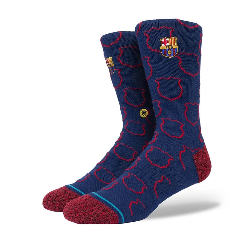 Stance Futbol Club Barcelona Crest Crew Socks 3 Stance Futbol Club Barcelona Crest Crew Socks