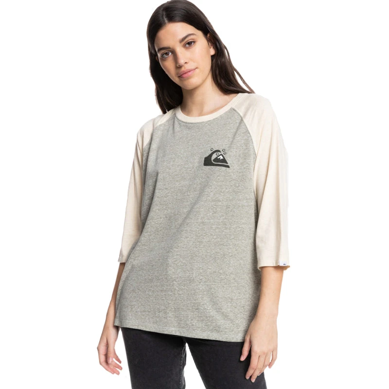 Quiksilver Standard Raglan S/S Tee Womens 3 Quiksilver Standard Raglan S/S Tee Womens