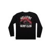 Stranger Things X Quiksilver Hell Fire Surf Club Long Sleeve L/S T-Shirt Mens