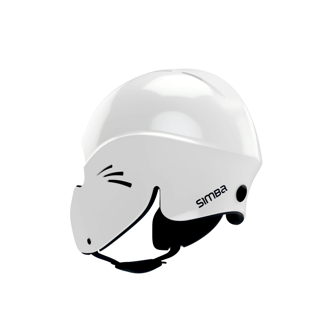 Sentinel Simba Helmet Pearl White – No Side Logo Surf 4 Sentinel Simba Helmet Pearl White – No Side Logo Surf