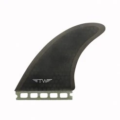 Captain Fin Co Surfboard Fins TYLER WARREN TWIN + TRAILER HONEYCOMB BLACK (SINGLE TAB)