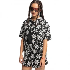 Stranger Things X Quiksilver Upside Down Camp S/S Shirt