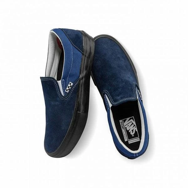 Vans Skate Slip-On Shoe - VCU Navy/Black Mens 4 Vans Skate Slip-On Shoe - VCU Navy/Black Mens