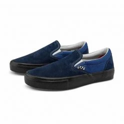 Vans Skate Slip-On Shoe - VCU Navy/Black Mens 9 Vans Skate Slip-On Shoe - VCU Navy/Black Mens