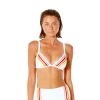 Rip Curl Womens Wave Stripers Stripe Banded Tri Swim Top